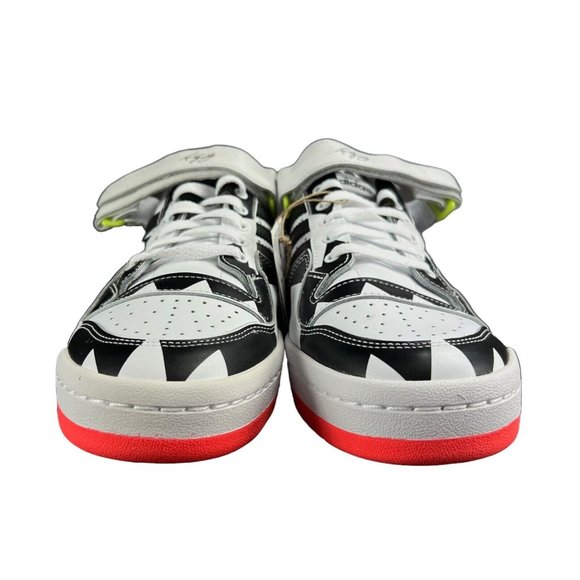 Adidas Forum Low Trae Young Core Black White Solar Red Shoes GX6128 Men's Sz 10 - Picture 2 of 10